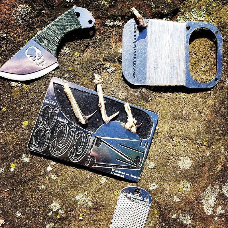 Battlbox | Grim Workshop Bushcraft EDC Survival Card - Battlbox.com