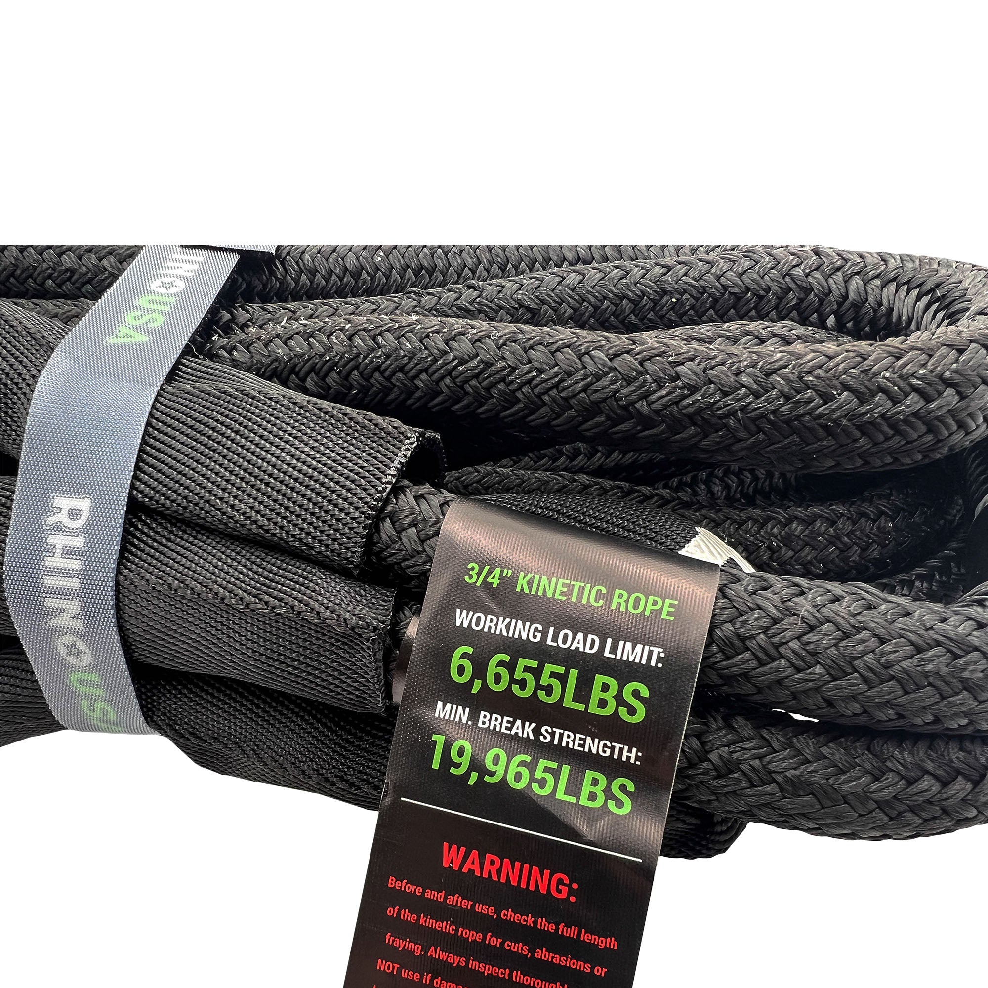 Rhino USA Kinetic Recovery Rope - Battlbox.com